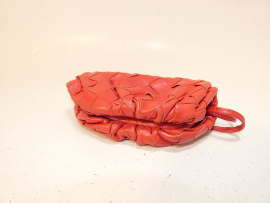 BOTTEGA VENETA Intrecciato Pochette Mini Shoulder Bag with Clasp Closure