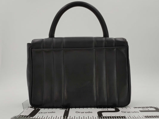 CHANEL Mademoiselle Turnlock Handbag Black