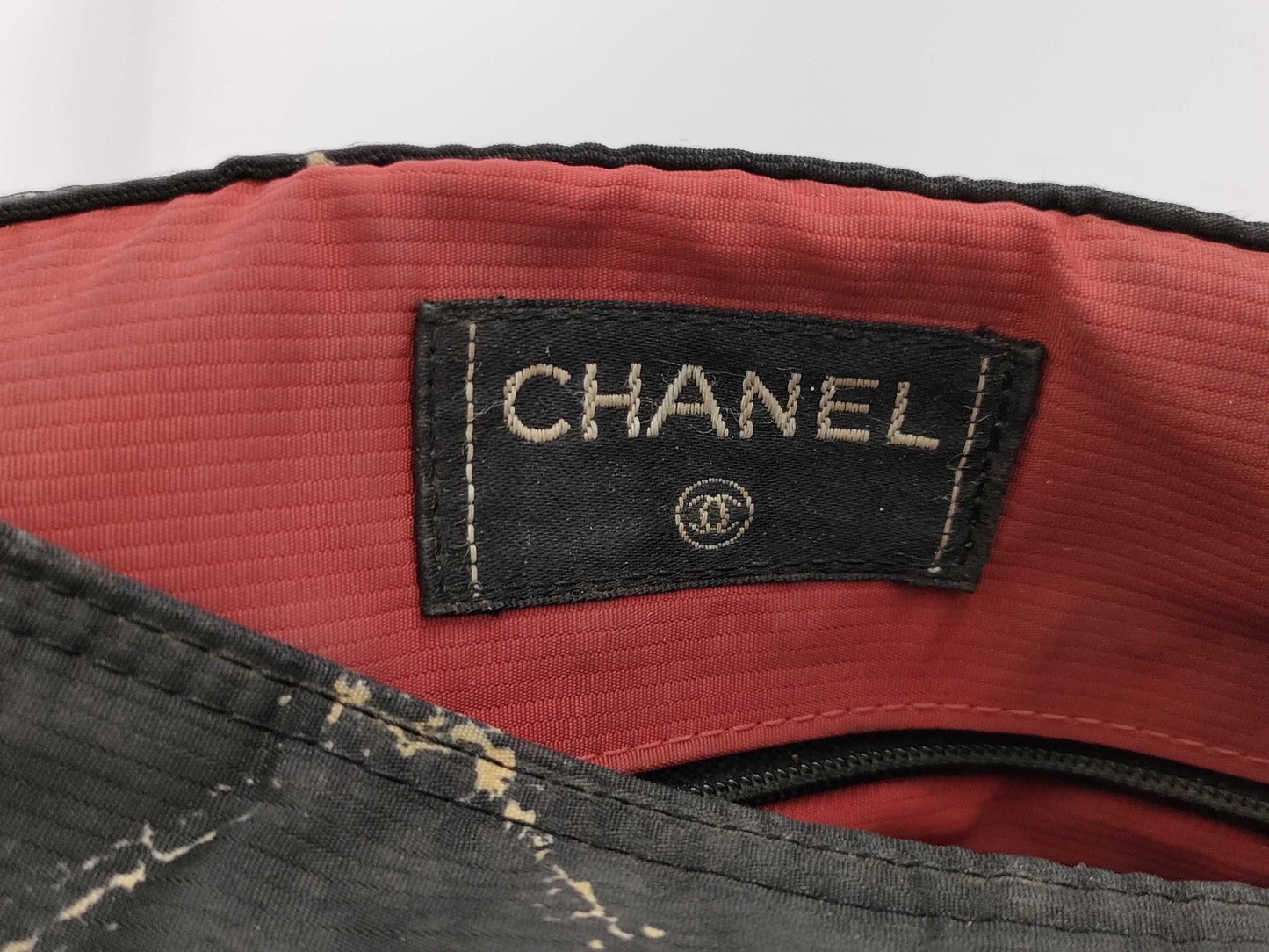 CHANEL Old Travel Line Backpack, Black Matelasse Nylon Backpack