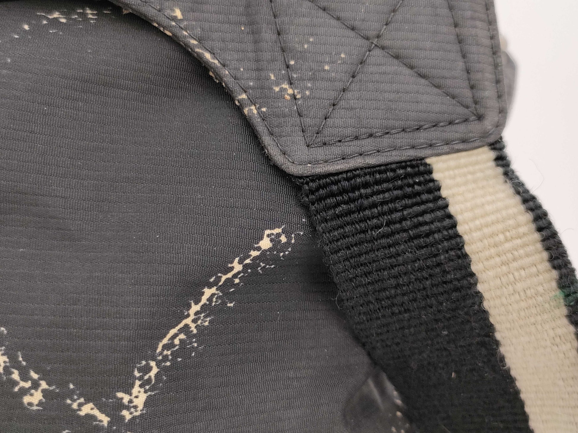 CHANEL Old Travel Line Backpack, Black Matelasse Nylon Backpack