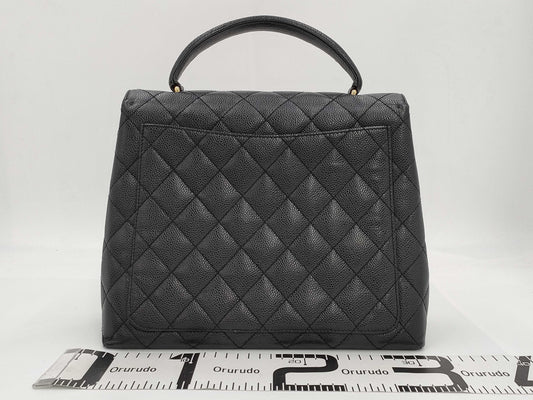CHANEL Caviar Skin Matelasse Handbag, No. 7