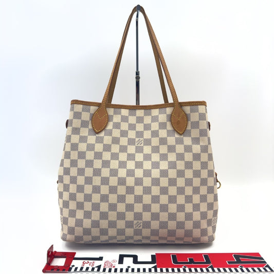 LOUIS VUITTON Damier Azur Neverfull Tote Bag