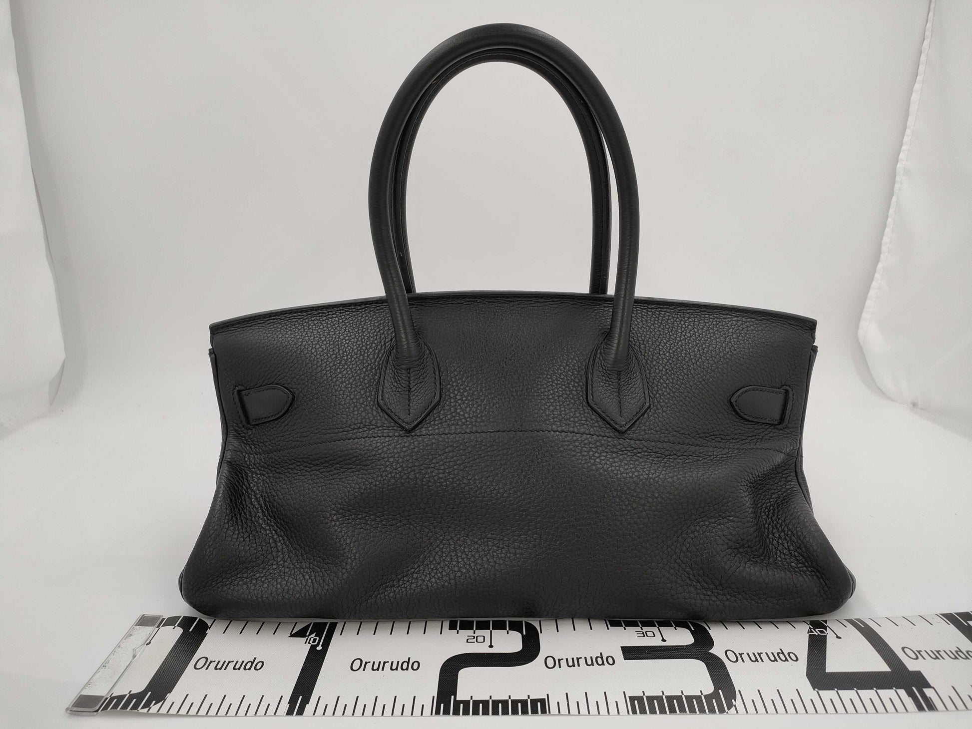 HERMES HERMES Shoulder Birkin Shoulder Bag Taurillon Clemence Black □I Stamp Handbag