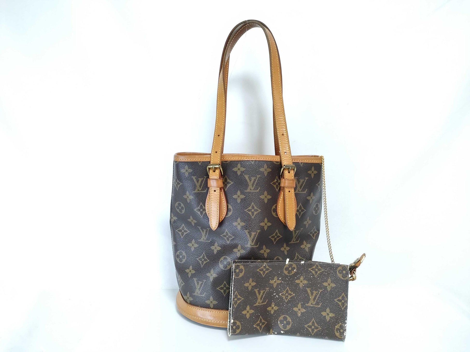 LOUIS VUITTON M42238 Monogram Louis Vuitton Monogram Bucket PM Handbag