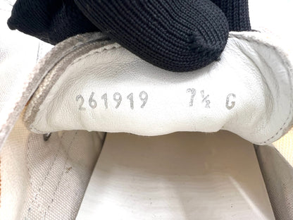 GUCCI 261919 Sherry Line Canvas Low-Top White 7.5" Sneakers