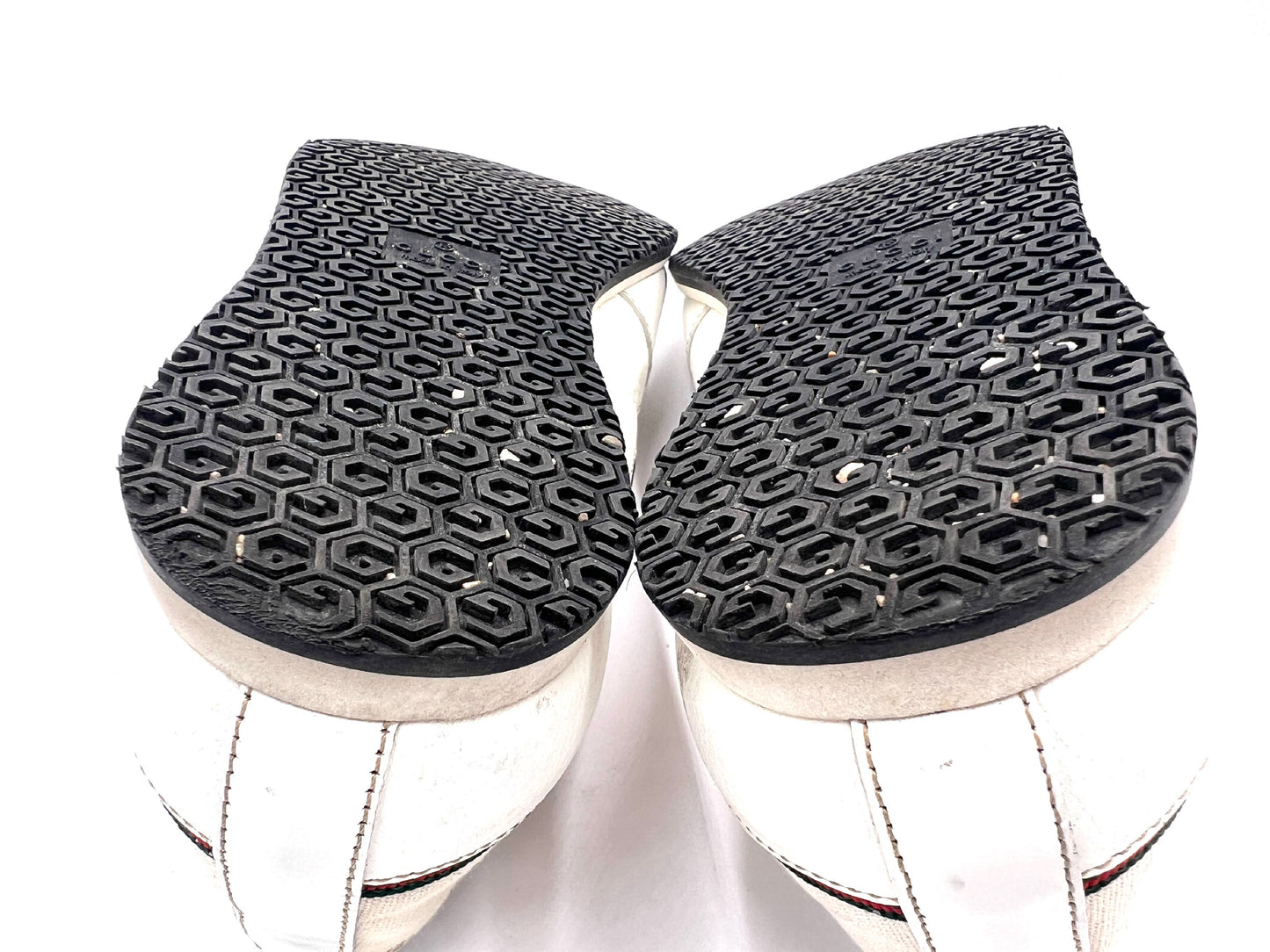 GUCCI 261919 Sherry Line Canvas Low-Top White 7.5" Sneakers
