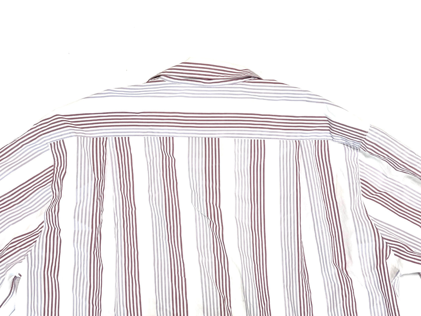 Burberry long-sleeved striped shirt, white, size M