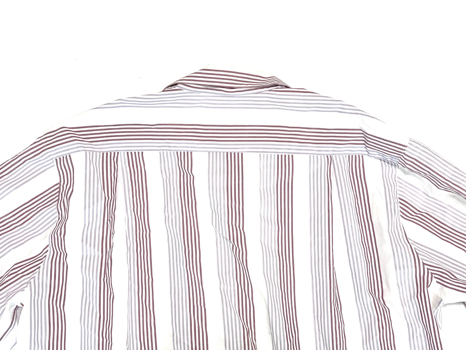 Burberry long-sleeved striped shirt, white, size M