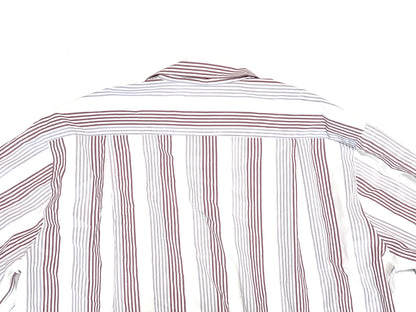Burberry long-sleeved striped shirt, white, size M