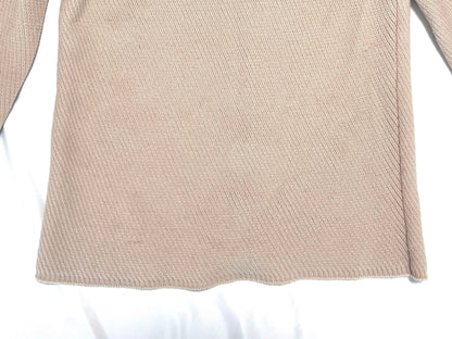 Salvatore Ferragamo Knit Full-Zip Jacket, Beige, Size XL