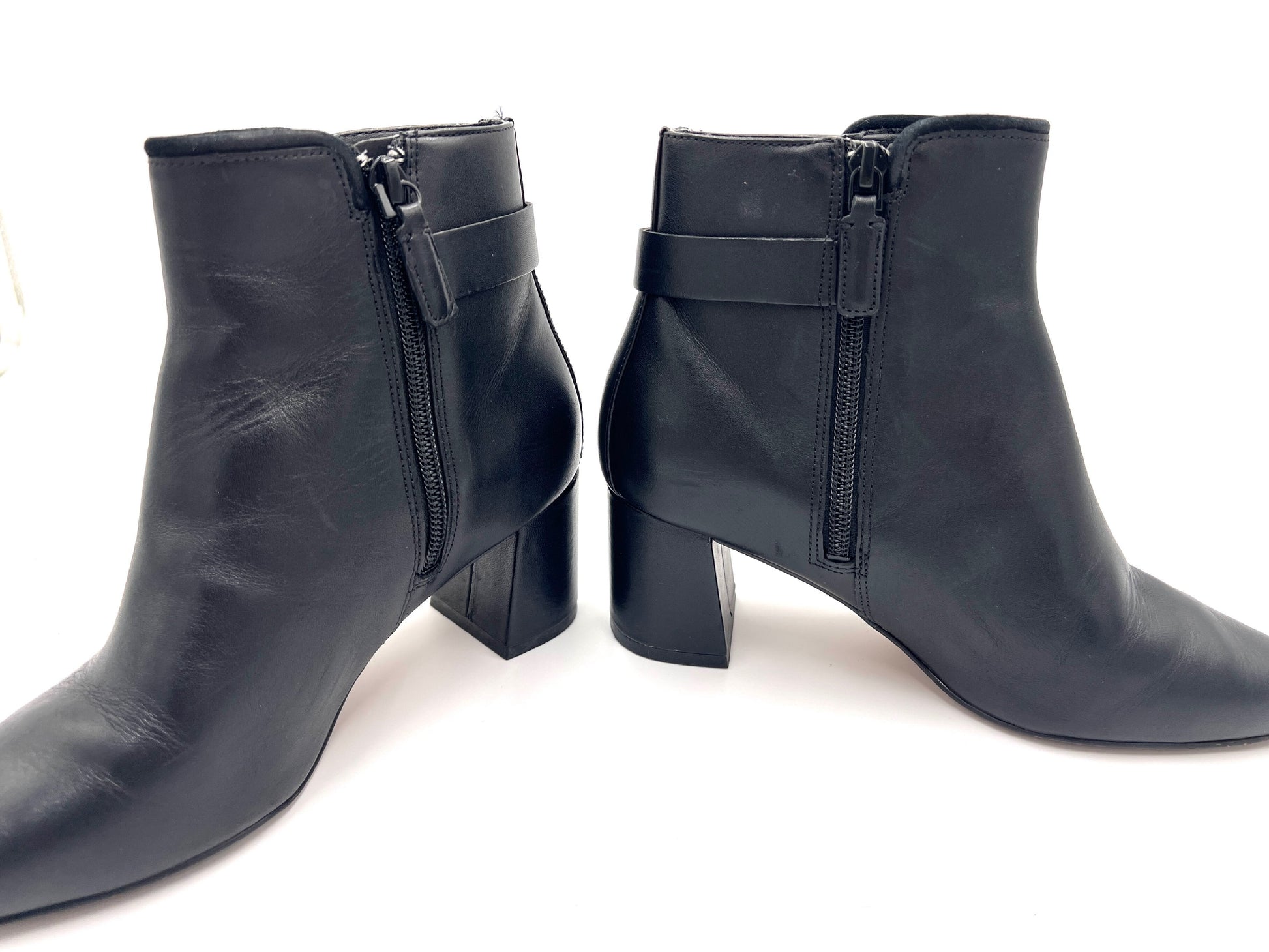 Cole Haan Leather Modern Classics Etty Bootie, Black, Size 5 1/2, Other Shoes