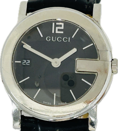 GUCCI 101J Quartz Black Dial Men's Watch