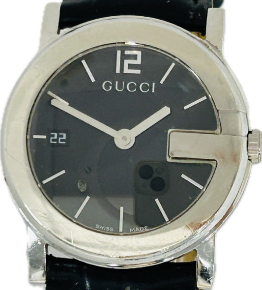 GUCCI 101J Quartz Black Dial Men's Watch