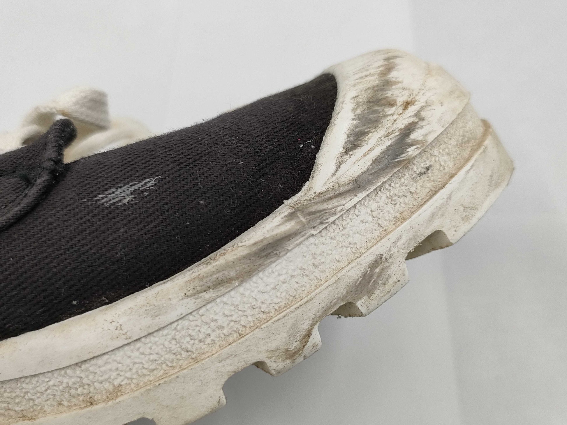 CHANEL Canvas/Rubber Sneakers, Black/White, #38