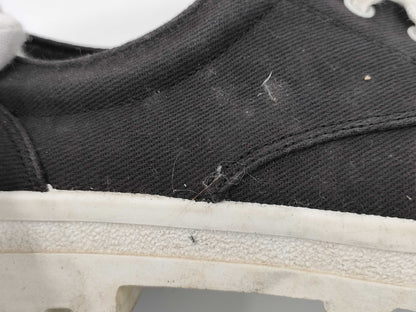 CHANEL Canvas/Rubber Sneakers, Black/White, #38