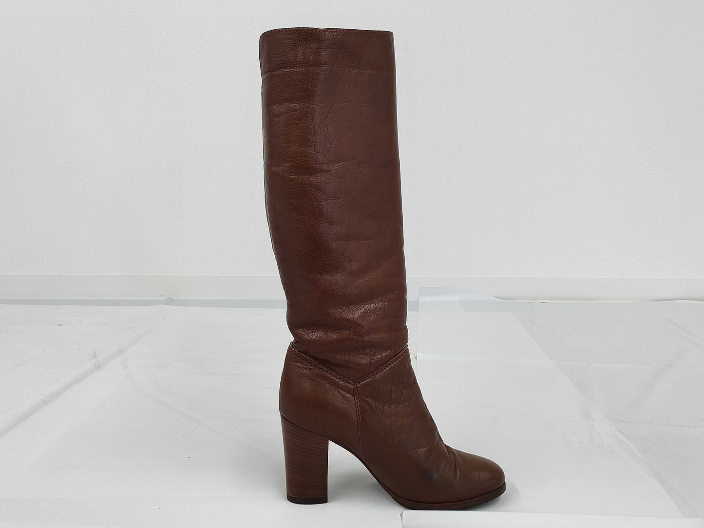 CHANEL Boots Leather Brown #36 1/2C Other Shoes
