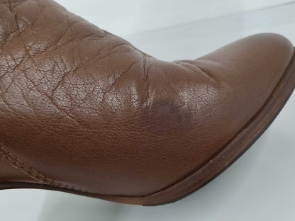 CHANEL Boots Leather Brown #36 1/2C Other Shoes