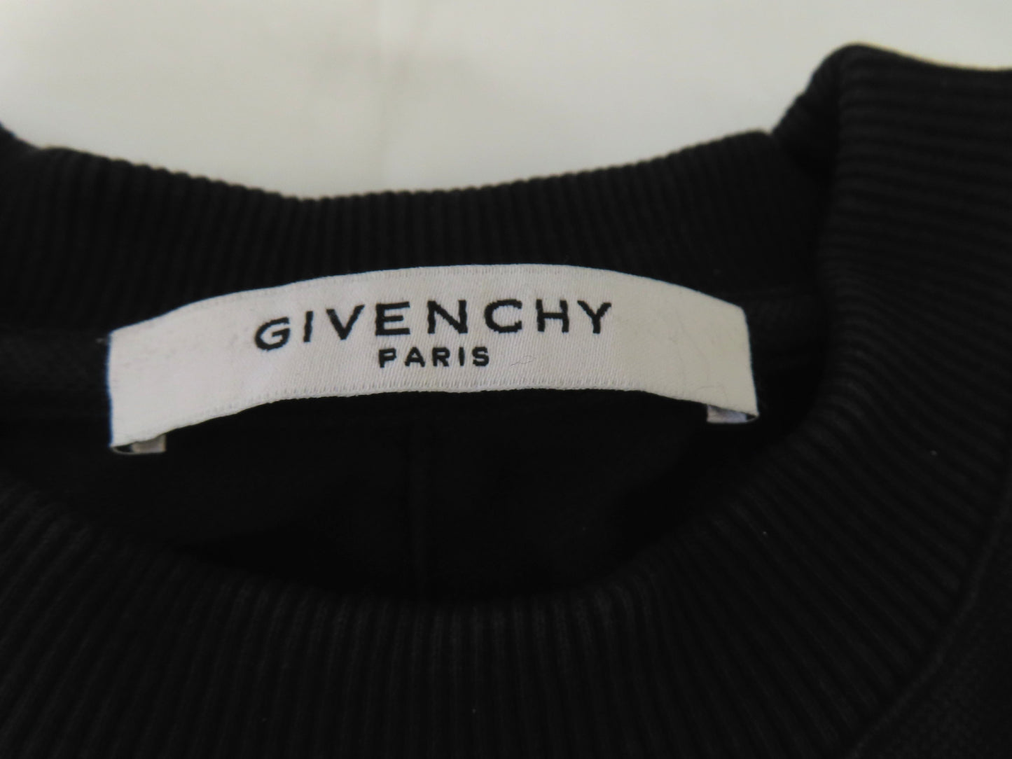 GIVENCHY Sweatshirt, 100% Cotton, Black/White, #XXS, Top