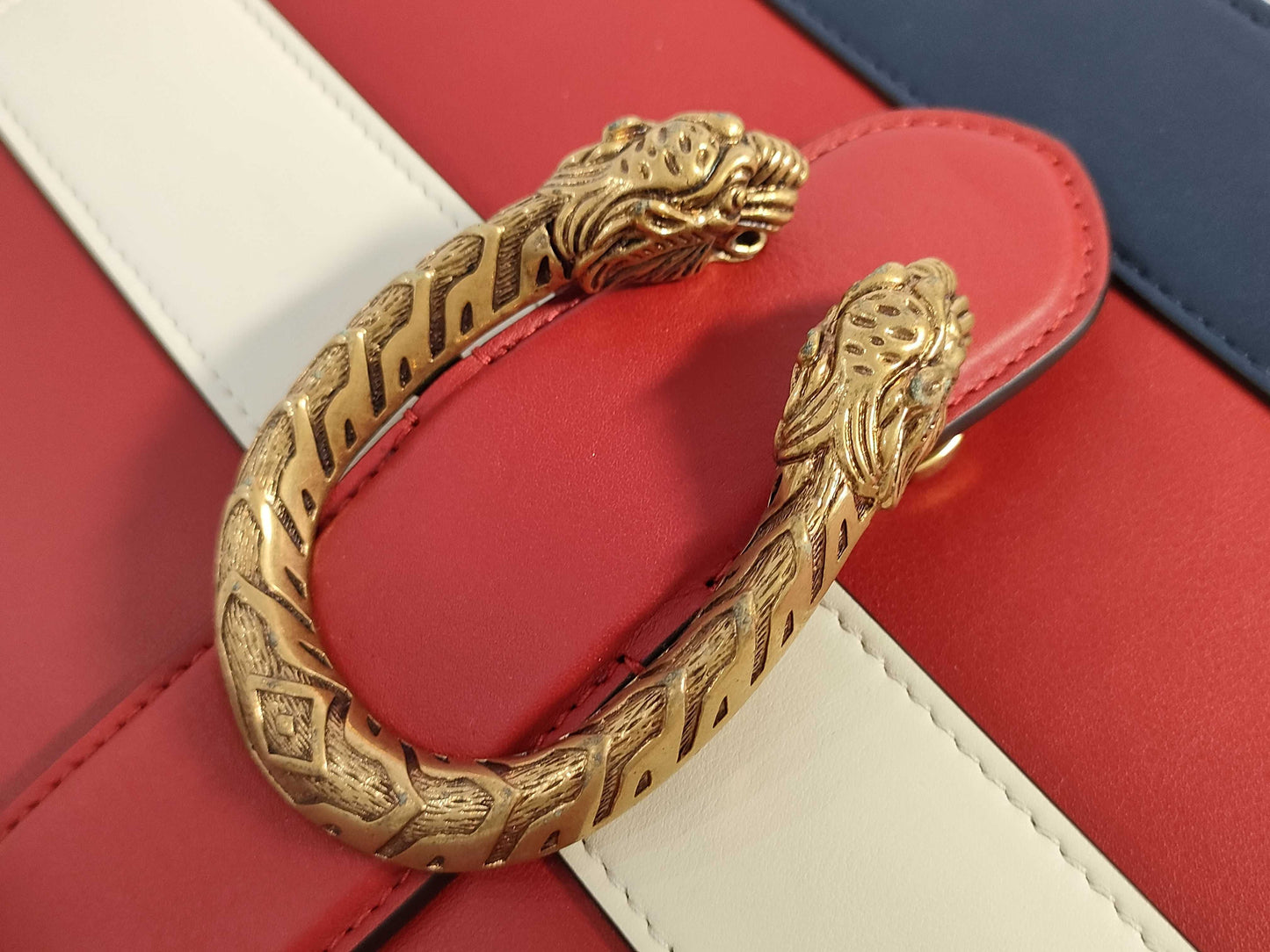 GUCCI Bamboo Dionysus 2-way Handbag, Tricolor, Unused