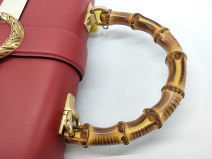 GUCCI Bamboo Unused Queen Margaret 2-Way Bamboo Bag Handbag