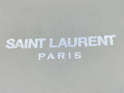 SAINT LAURENT Drawstring Bag Ivory Shoulder Bag