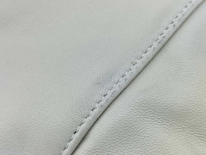 SAINT LAURENT Drawstring Bag Ivory Shoulder Bag