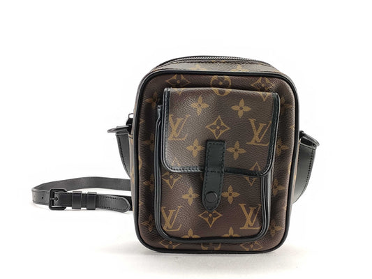 LOUIS VUITTON M69404 Louis Vuitton Macassar Christopher Wearable Wallet M69404 RFID Shoulder Bag