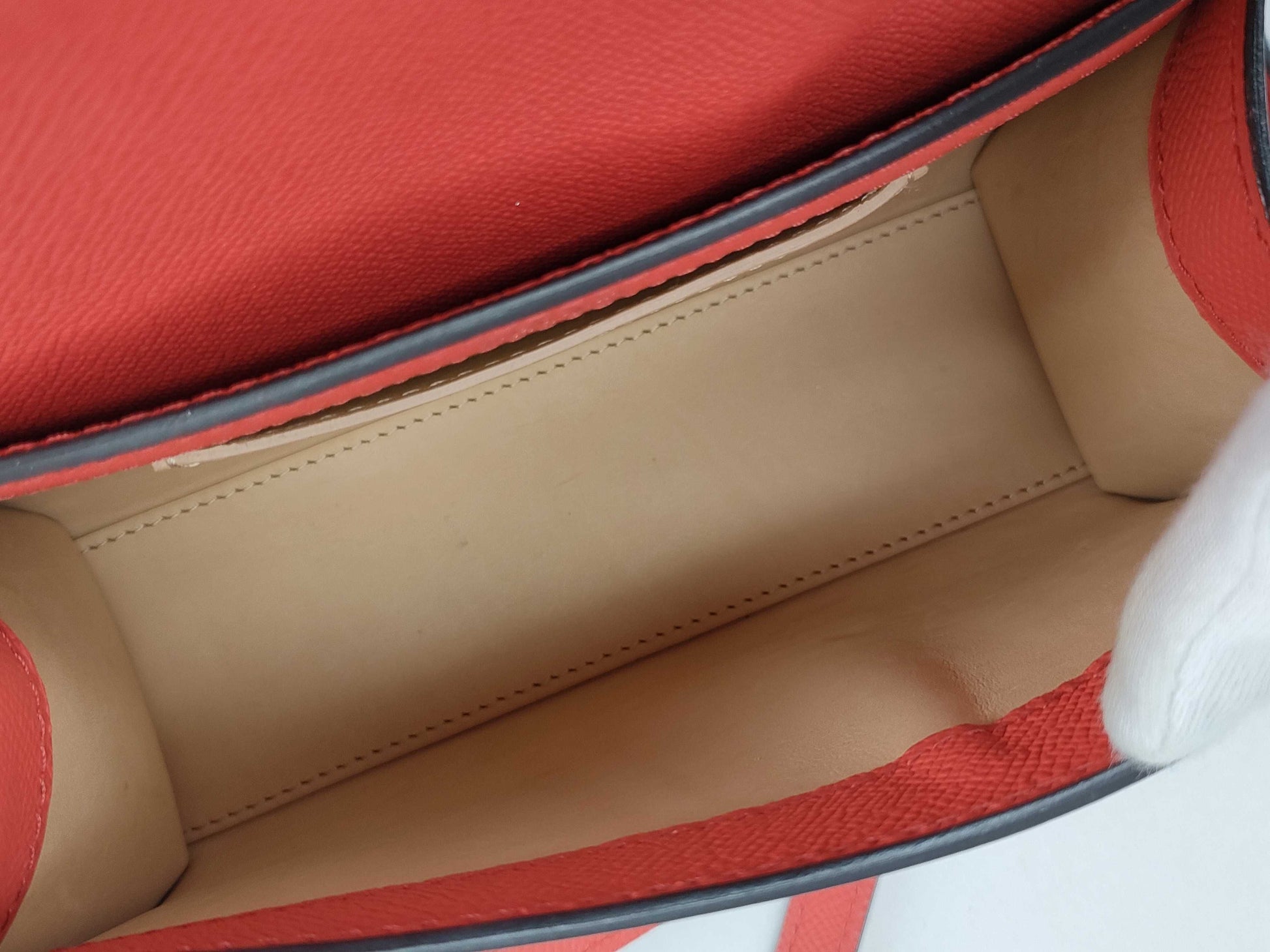 Moynat Regine 2-Way Bag BB Leather Red Shoulder Bag