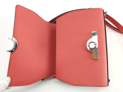 Moynat Regine 2-Way Bag BB Leather Red Shoulder Bag