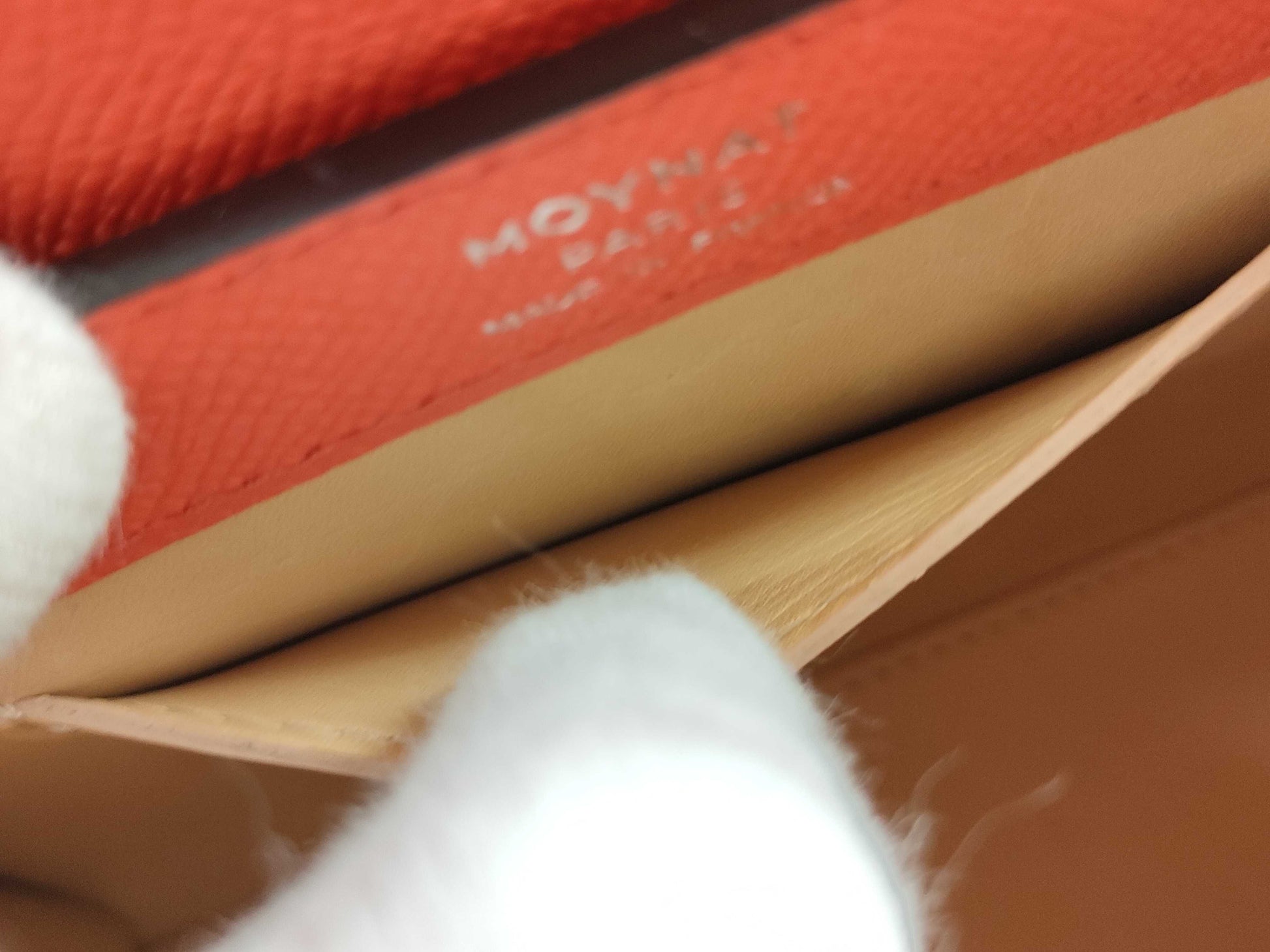 Moynat Regine 2-Way Bag BB Leather Red Shoulder Bag