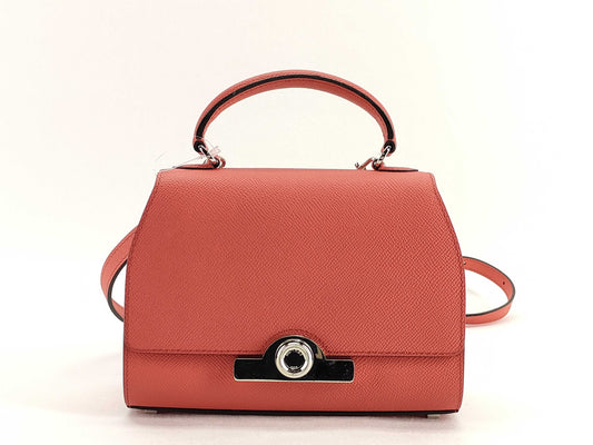 Moynat Regine 2-Way Bag BB Leather Red Shoulder Bag