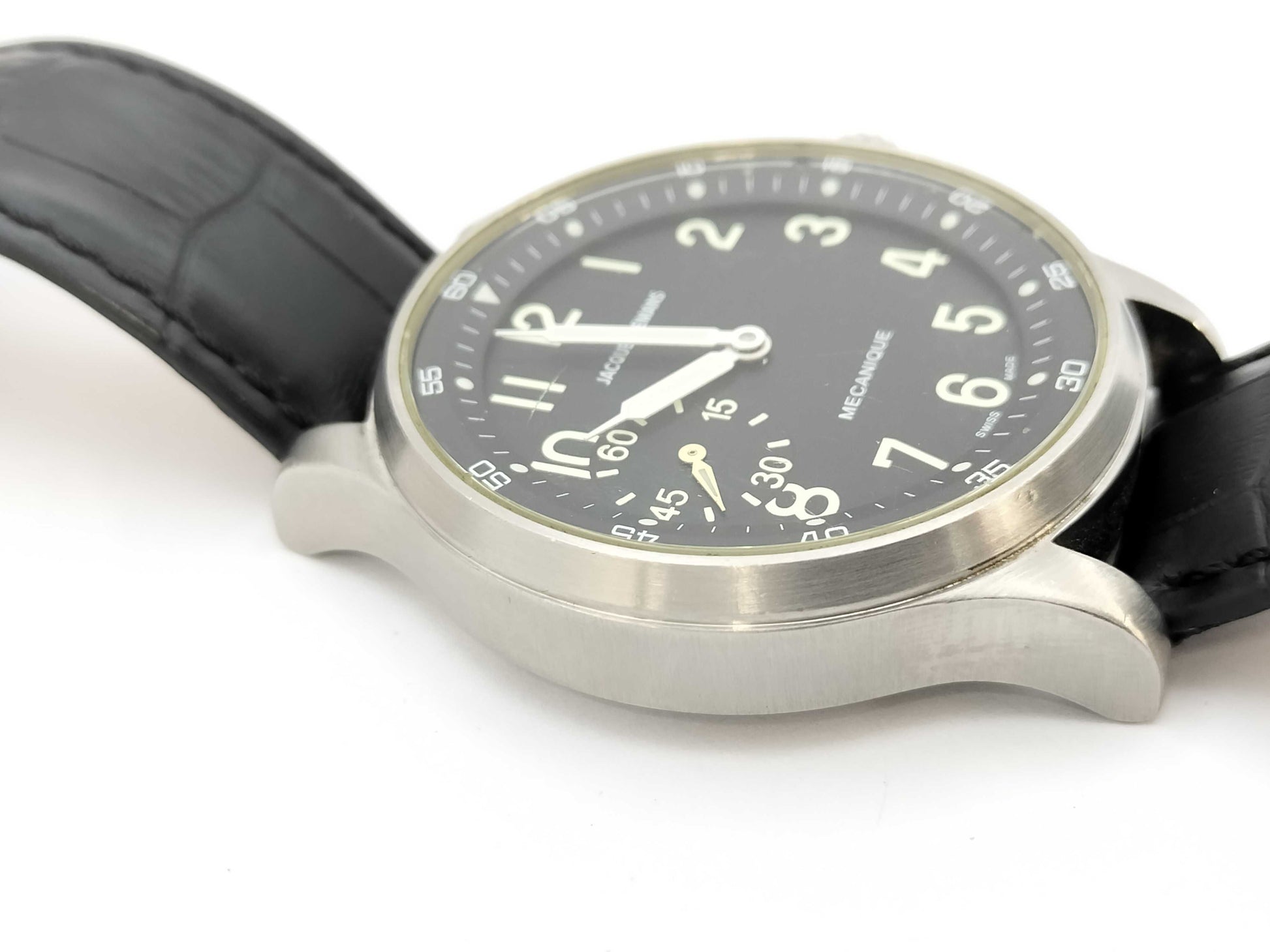 Jacques Lemans 1-1038 Black Dial Manual Winding Men's Watch