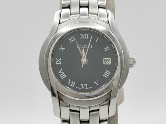GUCCI 5500L 0202570 Black Dial Quartz Women's Watch