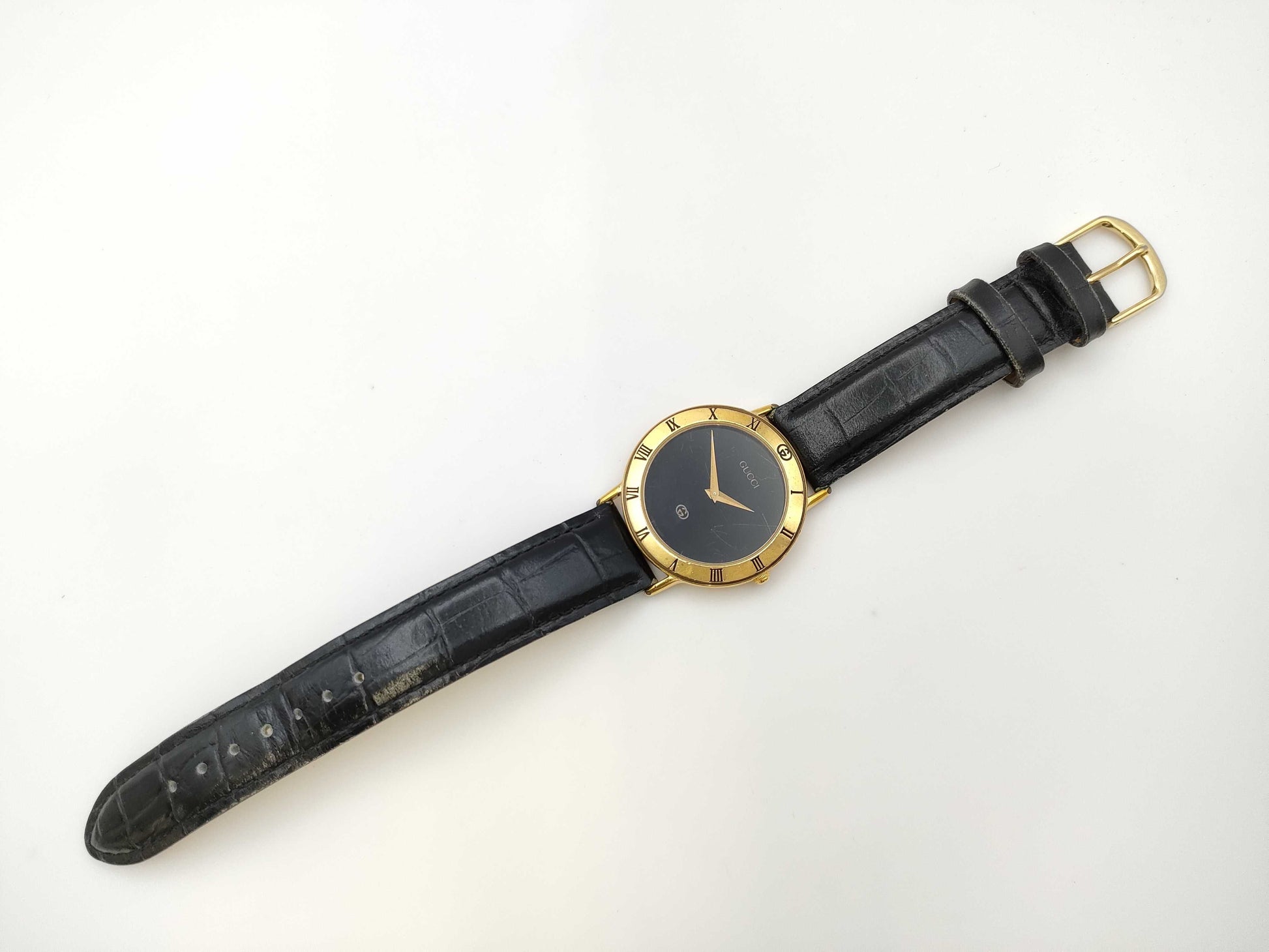 GUCCI 3000M 0209564 Black Dial Quartz Boys' Watch