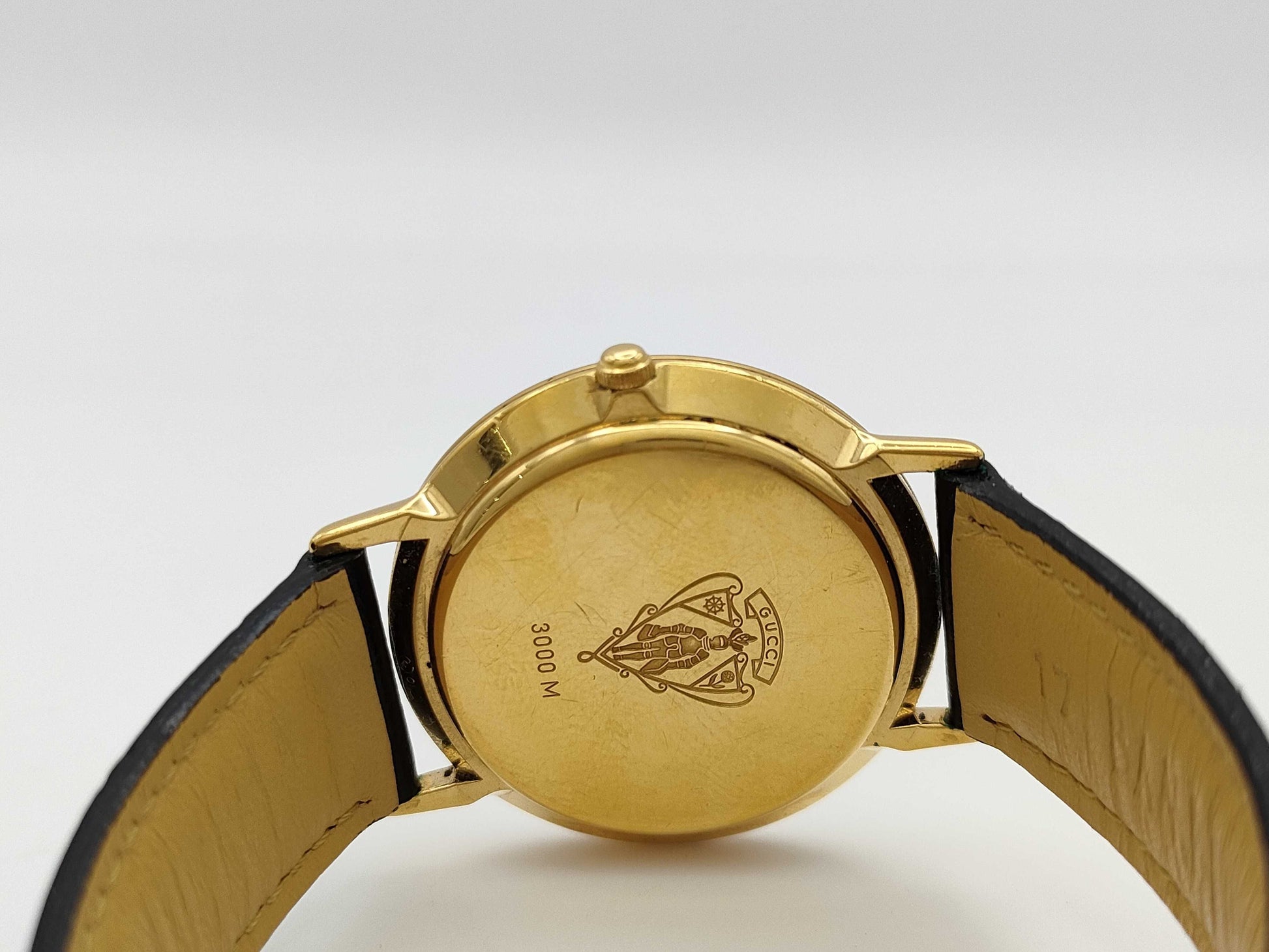 GUCCI 3000M 0209564 Black Dial Quartz Boys' Watch