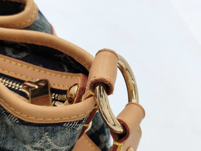 LOUIS VUITTON Monogram Denim Porte Epol Raye MM M95334 AR1016 Shoulder Bag