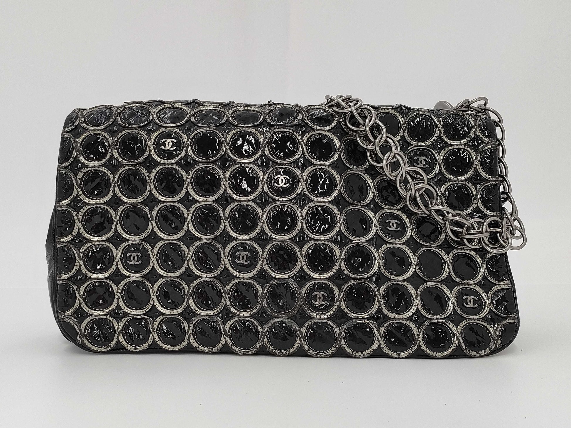 CHANEL Coco Mark Circle Stitch No. 12 Shoulder Bag