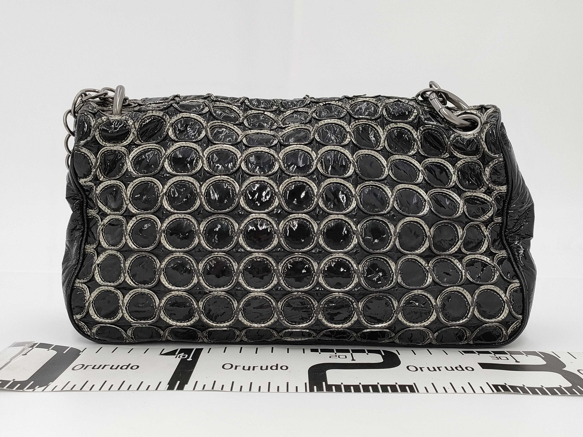 CHANEL Coco Mark Circle Stitch No. 12 Shoulder Bag