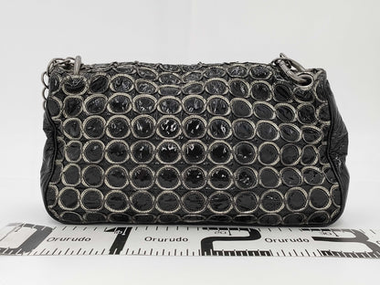 CHANEL Coco Mark Circle Stitch No. 12 Shoulder Bag