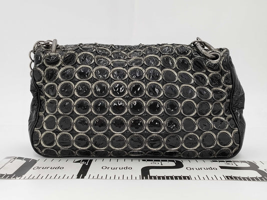 CHANEL Coco Mark Circle Stitch No. 12 Shoulder Bag