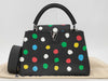 LOUIS VUITTON Yayoi Kusama Taurillon Capucines MM Handbag M21663 IC Handbag