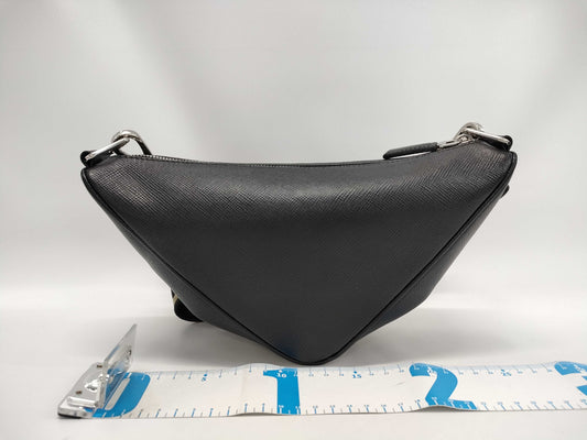 PRADA Prada Shoulder Bag Leather Black IC Shoulder Bag