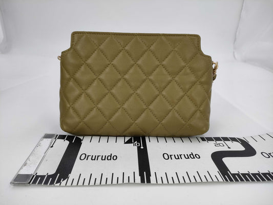 CHANEL Chain One Shoulder Bag x Khaki x Gold Hardware x KlC30U0A Shoulder Bag
