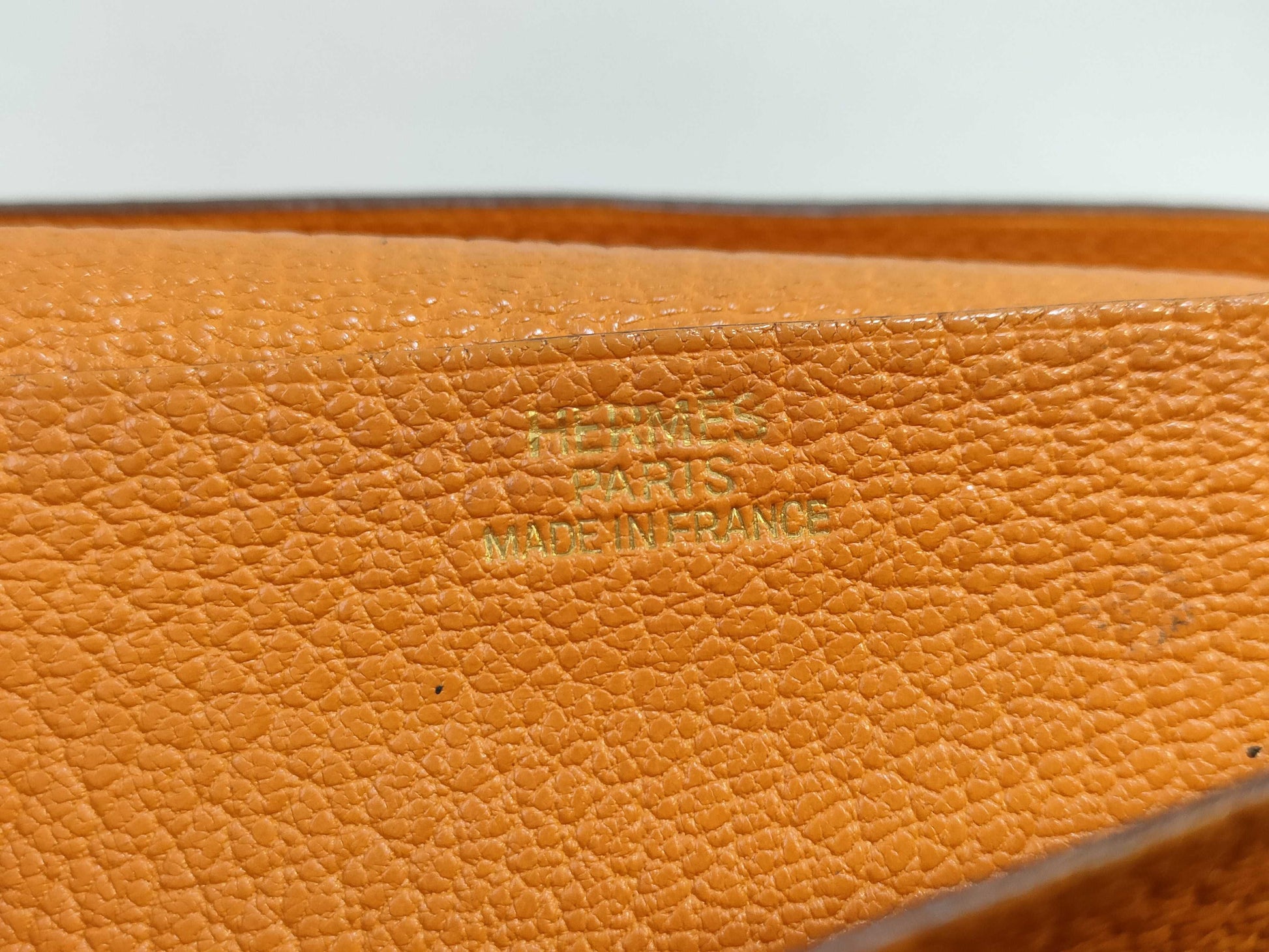 HERMES Bearn Hermes Bearn ?K engraved wallet