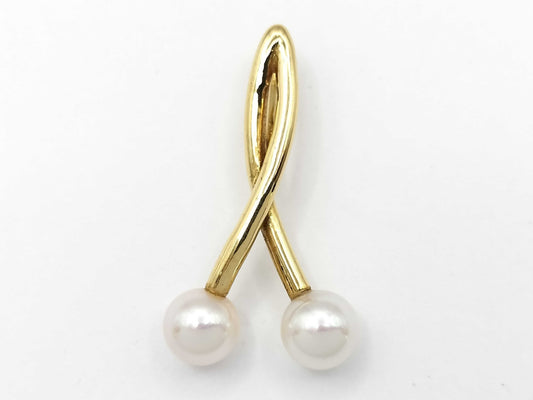 TASAKI Pearl Pendant Top, 4.5mm Diameter, 18K Gold, 1.0g 
