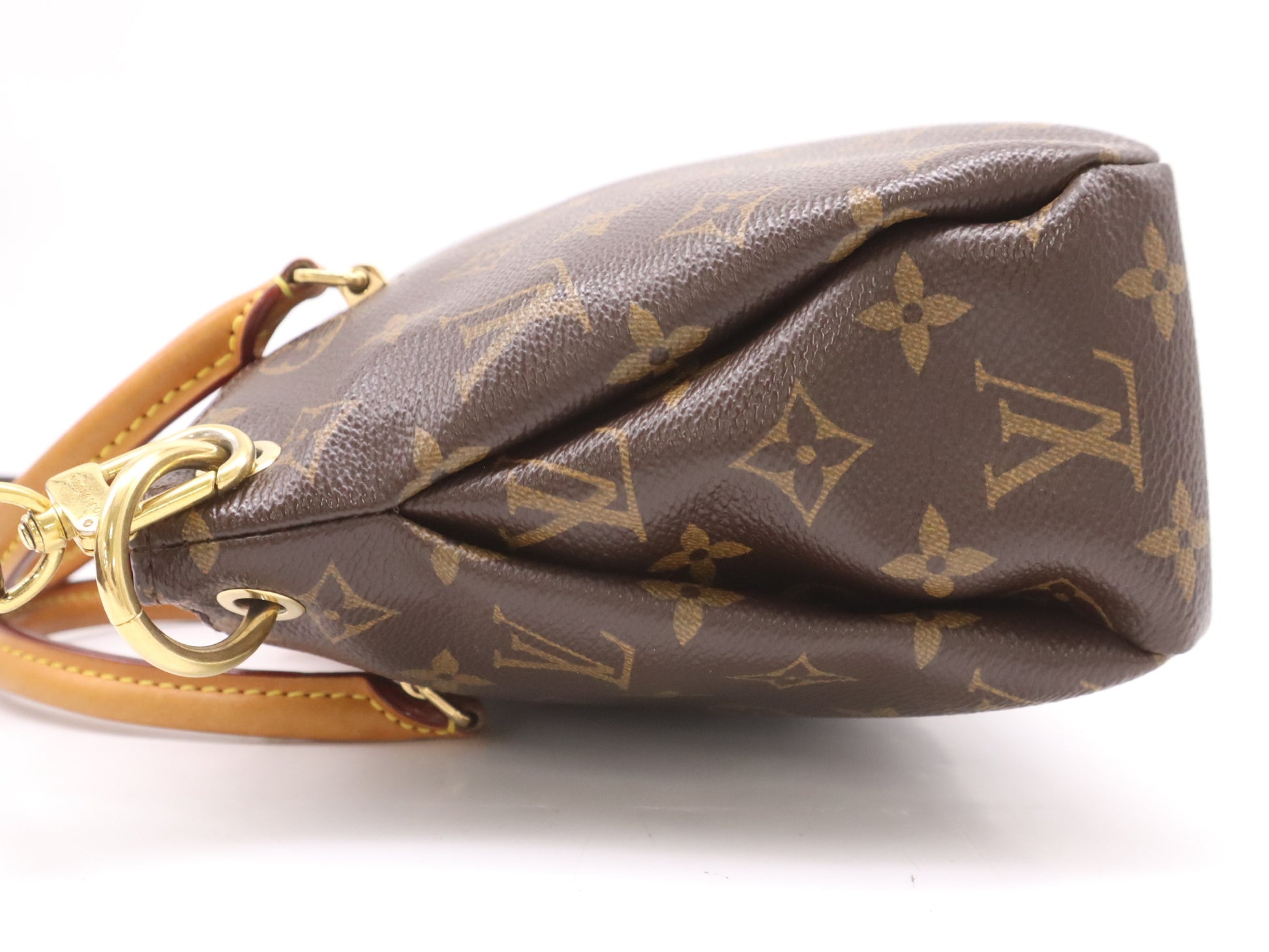 LOUIS VUITTON M41241 Monogram Pallas BB Cerise Handbag with Shoulder Strap