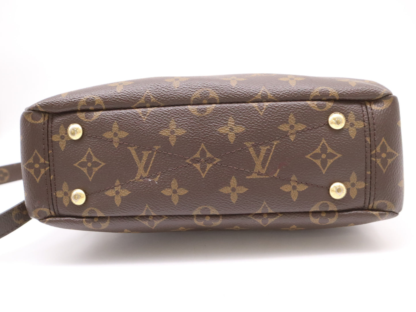 LOUIS VUITTON M41241 Monogram Pallas BB Cerise Handbag with Shoulder Strap