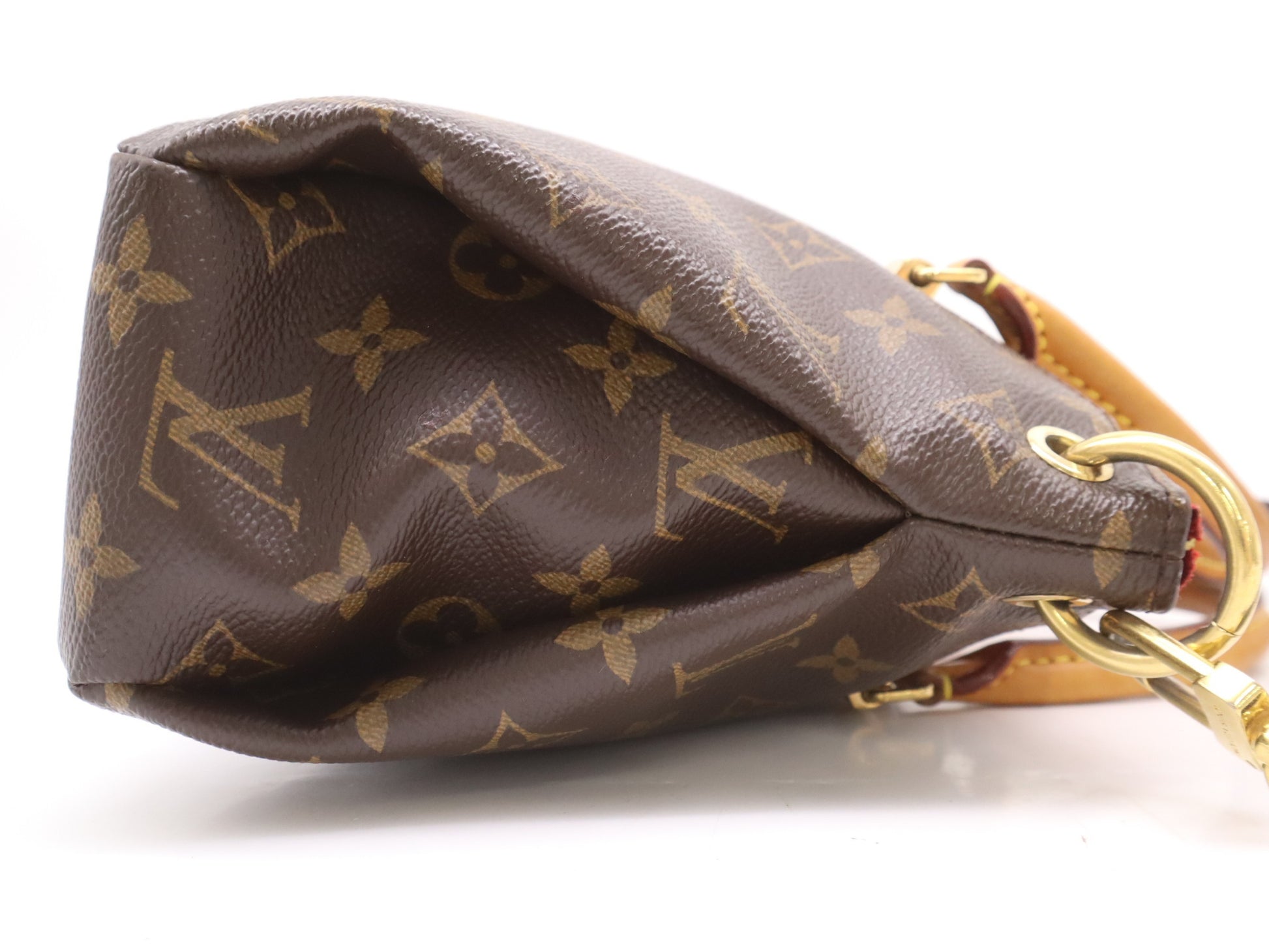 LOUIS VUITTON M41241 Monogram Pallas BB Cerise Handbag with Shoulder Strap