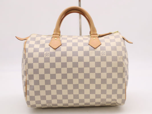 LOUIS VUITTON N41533 Azur Speedy 30 Handbag