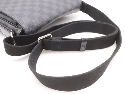 LOUIS VUITTON N41260? Damier Graphite District PM Shoulder Bag